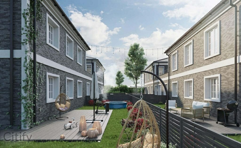 Sofa House 2 etapas (Pakarvių g. 10, 12) - Rindu mājas - vizualizācija