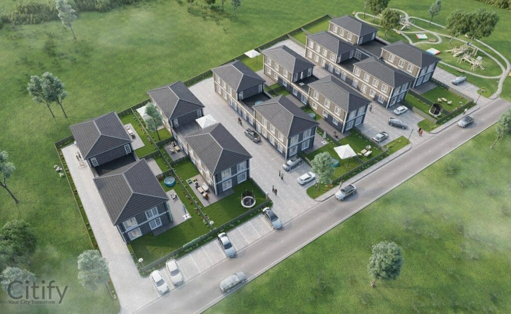 Sofa House 2 etapas (Pakarvių g. 10, 12) - Rindu mājas - vizualizācija