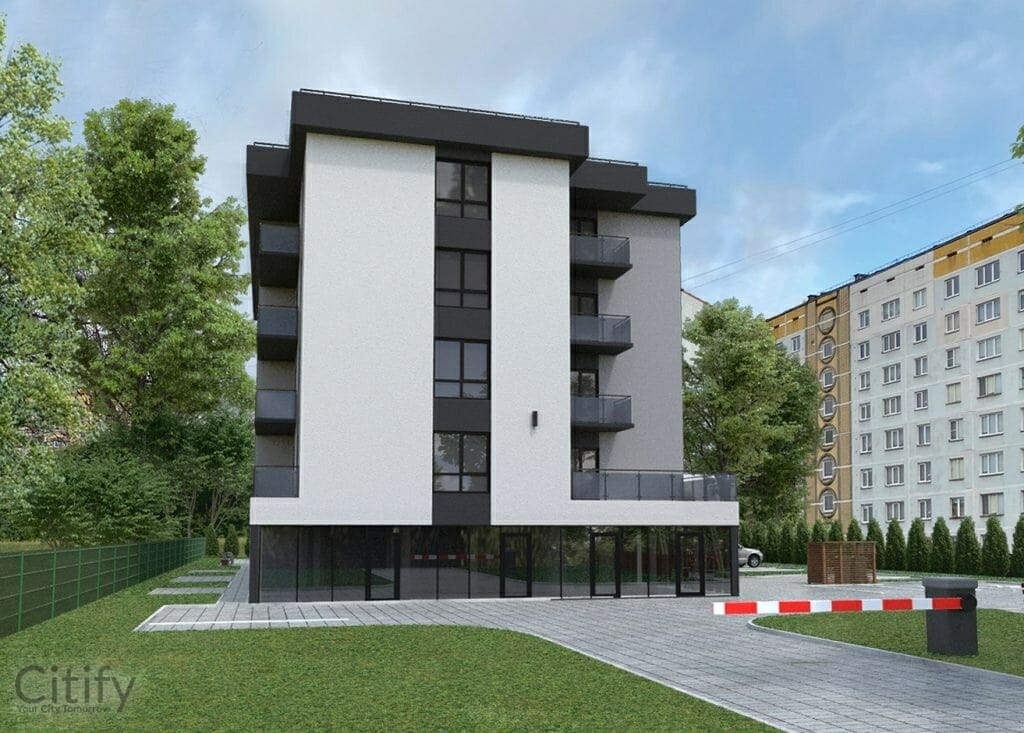 Tīnūžu iela 1A (Tīnūžu iela 1A) - Daudzdzīvokļu nams - vizualizācija