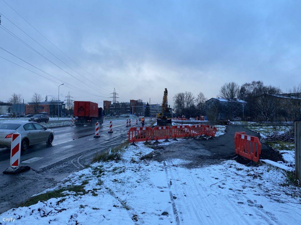 Austrumu maģistrāles posms Ieriķu iela - Vietalvas iela II kārta (Braslas iela, Vestienas iela) - Ceļš - būvdarbu attēli