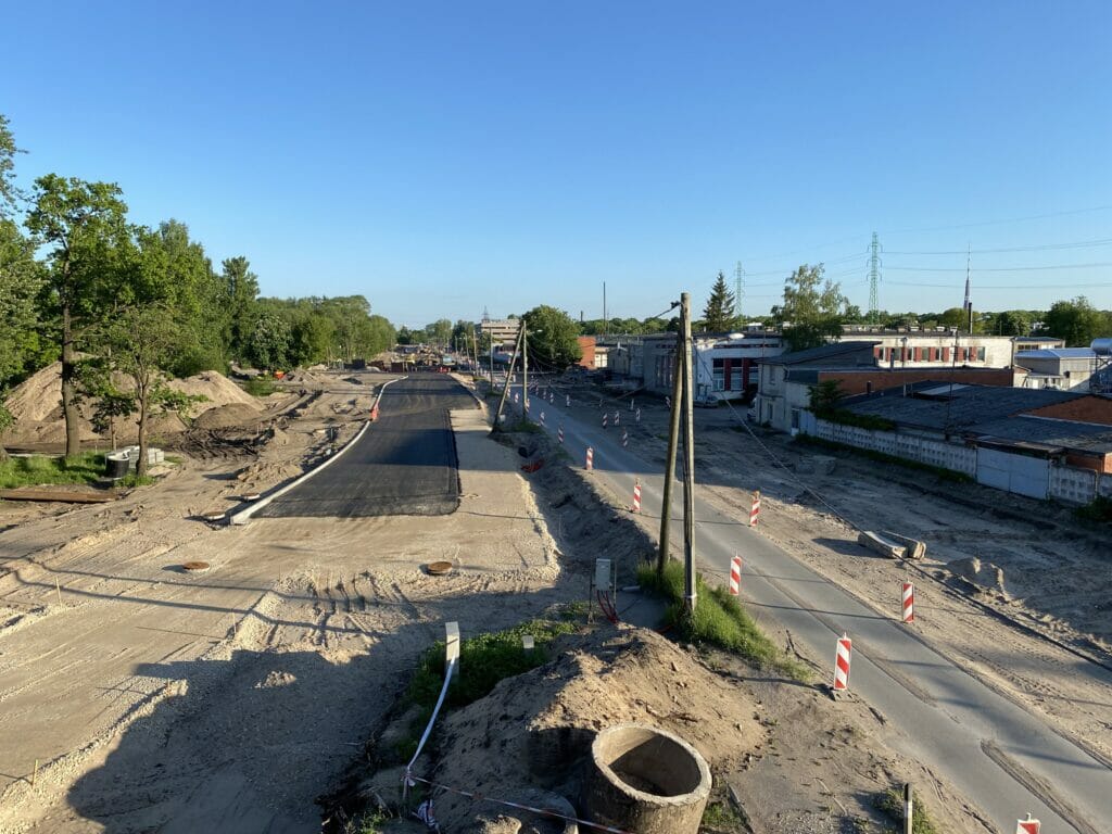 Austrumu maģistrāles posms Ieriķu iela - Vietalvas iela II kārta (Braslas iela, Vestienas iela) - Ceļš - būvdarbu attēli