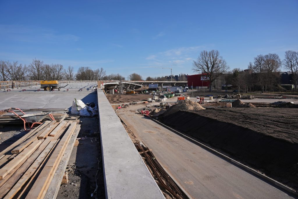 Dienvidu tilta IV kārta II posms (Jāņa Čakstes gatve) - Ceļš - būvdarbu attēli