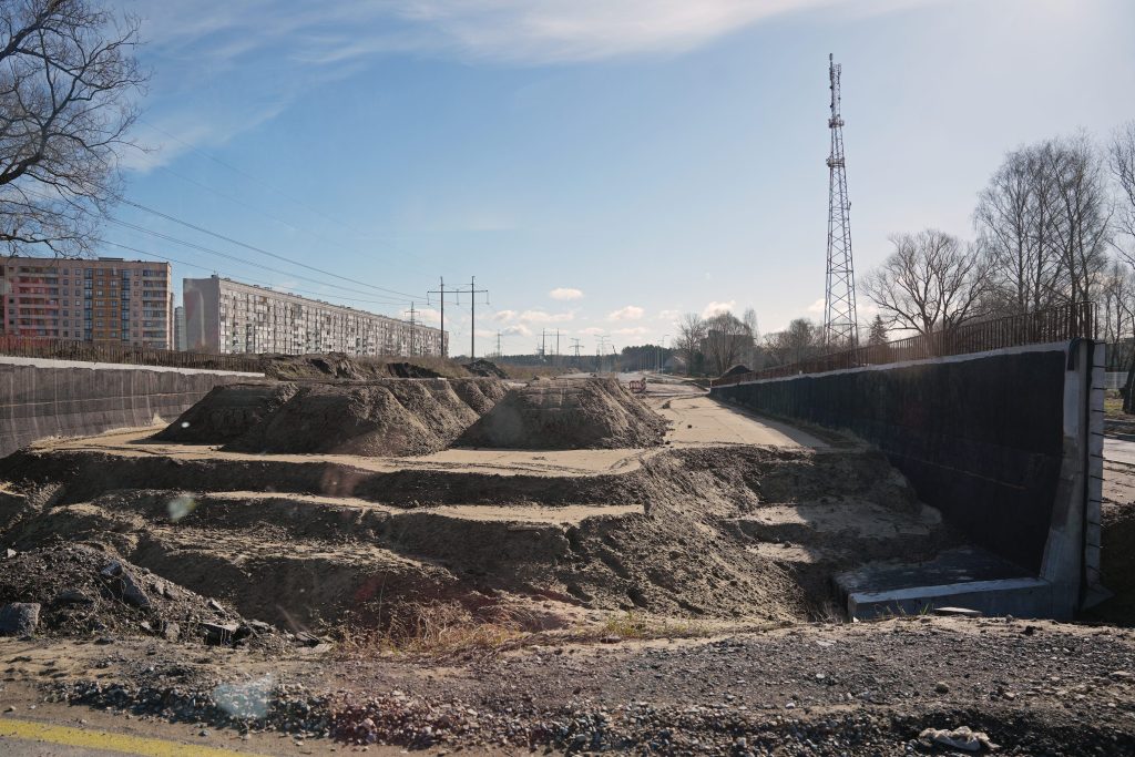 Dienvidu tilta IV kārta II posms (Jāņa Čakstes gatve) - Ceļš - būvdarbu attēli