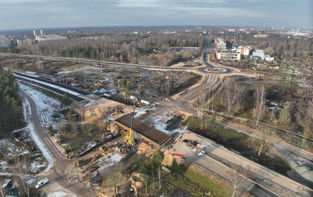 Dienvidu tilta IV kārta II posms (Jāņa Čakstes gatve) - Ceļš - būvdarbu attēli