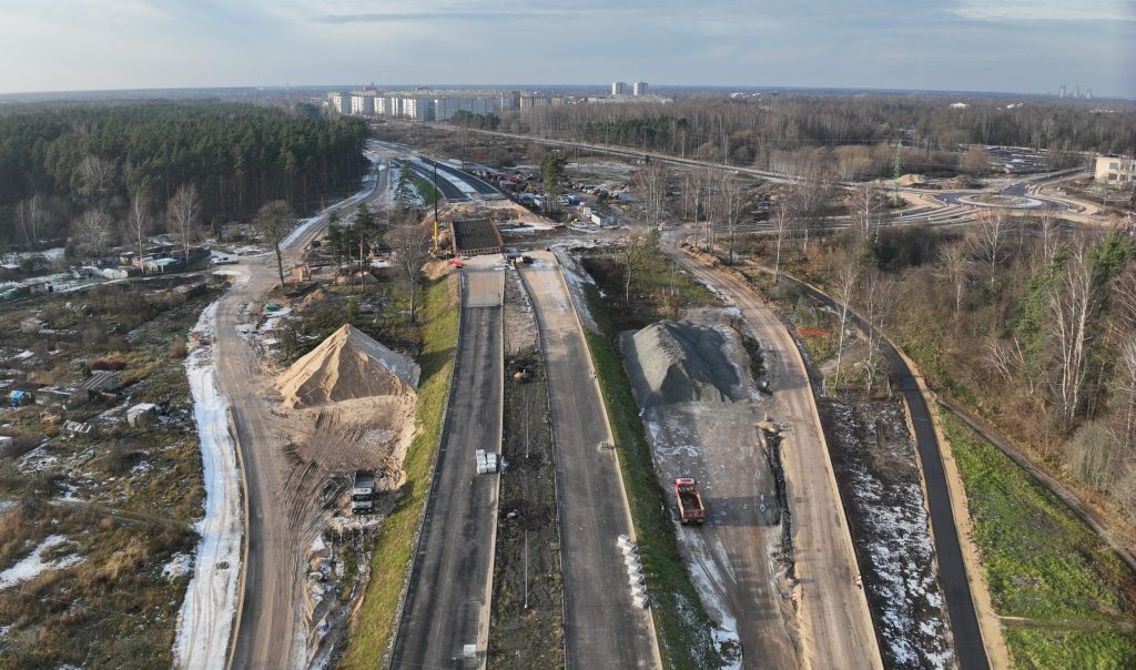 Dienvidu tilta IV kārta II posms (Jāņa Čakstes gatve) - Ceļš - būvdarbu attēli