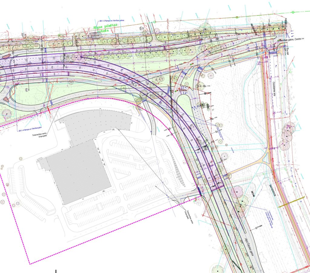 Dienvidu tilta IV kārta II posms (Jāņa Čakstes gatve) - Ceļš - vizualizācija