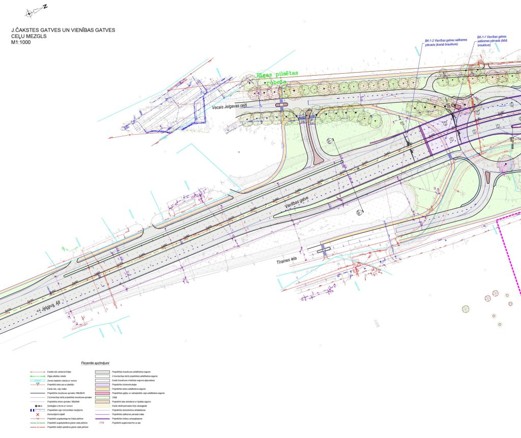 Dienvidu tilta IV kārta II posms (Jāņa Čakstes gatve) - Ceļš - vizualizācija
