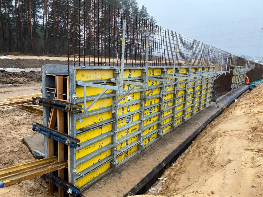 Dienvidu tilta IV kārta I posms (Jāņa Čakstes gatve) - Jalgrattatee, Kõnnitee, Tee - ehituse fotod