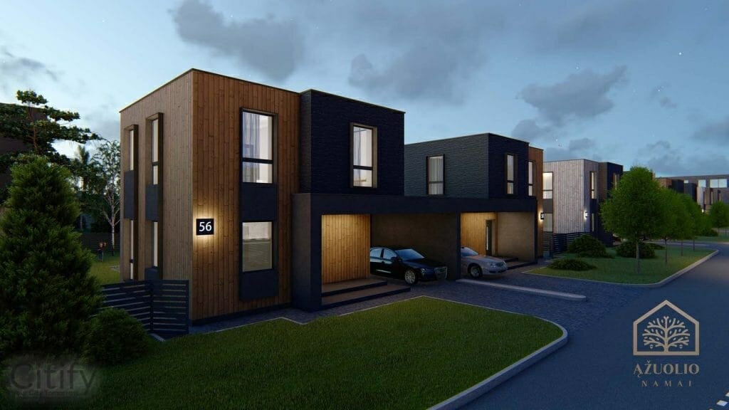 Ąžuolio namai 1 etapas (Povilo Revento g.) - Ridaelamu - visuaalne