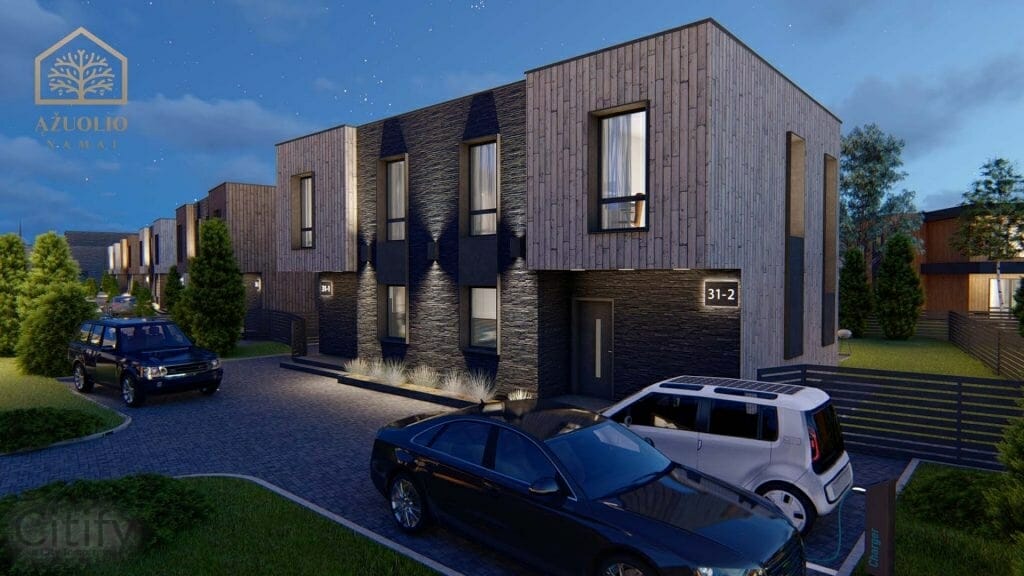 Ąžuolio namai 1 etapas (Povilo Revento g.) - Ridaelamu - visuaalne