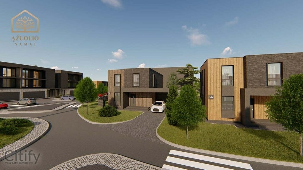 Ąžuolio namai 1 etapas (Povilo Revento g.) - Ridaelamu - visuaalne