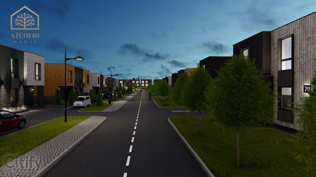 Ąžuolio namai 1 etapas (Povilo Revento g.) - Ridaelamu - visuaalne