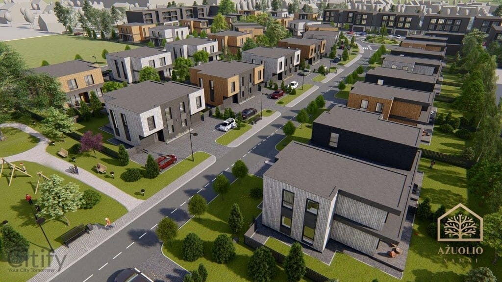 Ąžuolio namai 1 etapas (Povilo Revento g.) - Ridaelamu - visuaalne