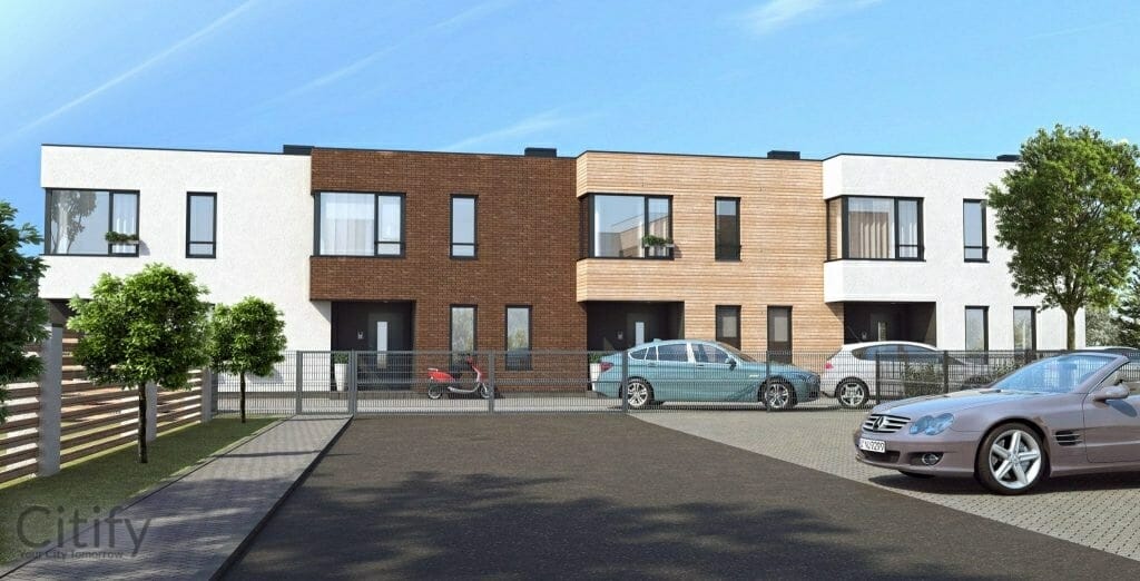 Birutės namai (Seniavos pl. 82, 82A, 84, 84A, 86A, K. Jauniaus g. 15, 17,) - Row housing - visualization