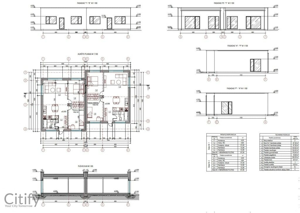 Dvarų g. 49A (Dvarų g. 49A) - Sublokuoti namai - vizualizacija