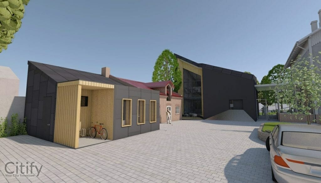 Fridriha Candera iela 1 (Fridriha Candera iela 1) - Office center - visualization