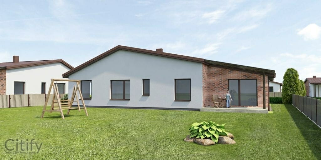 Giraitės terasos (Gervuogių g. 1, 2, 3, 5, 6, 7, 8, 9, 12 - 52 , Mėlynių g. 1, 1A, 2, 2A, 3, 3A, 4, 4A, 5, 5A - 26, 26A) - Private house community - visualization