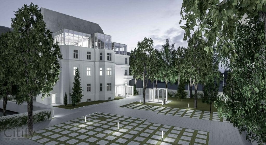 Hanzas biroji (Hanzas iela 2a) - Office center - visualization