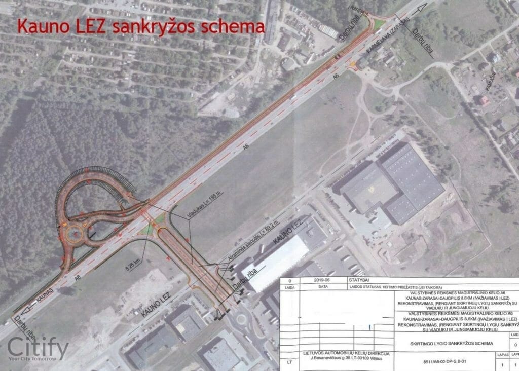 Kauno LEZ viadukas (Terminalo g.) - Road - visualization