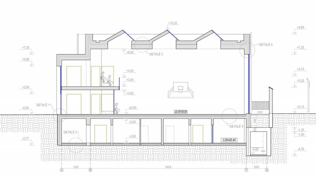 Kauno Maironio universitetinės gimnazijos sporto salė (Gimnazijos g. 3) - Sports arena - visualization