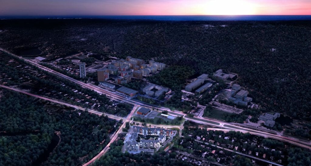 Klaipėdos Holivudas 1 etapas (M, L, K namai) (Kretingos g. 100) - Multi apartment - visualization