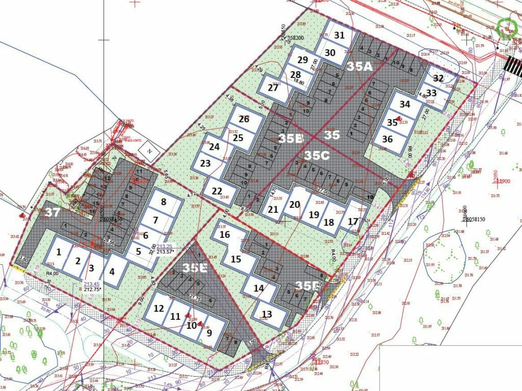 Memelhaus (Juodupio g. 35, 35A, 35B, 35C, 35D, 35E, 37) - Row housing - visualization