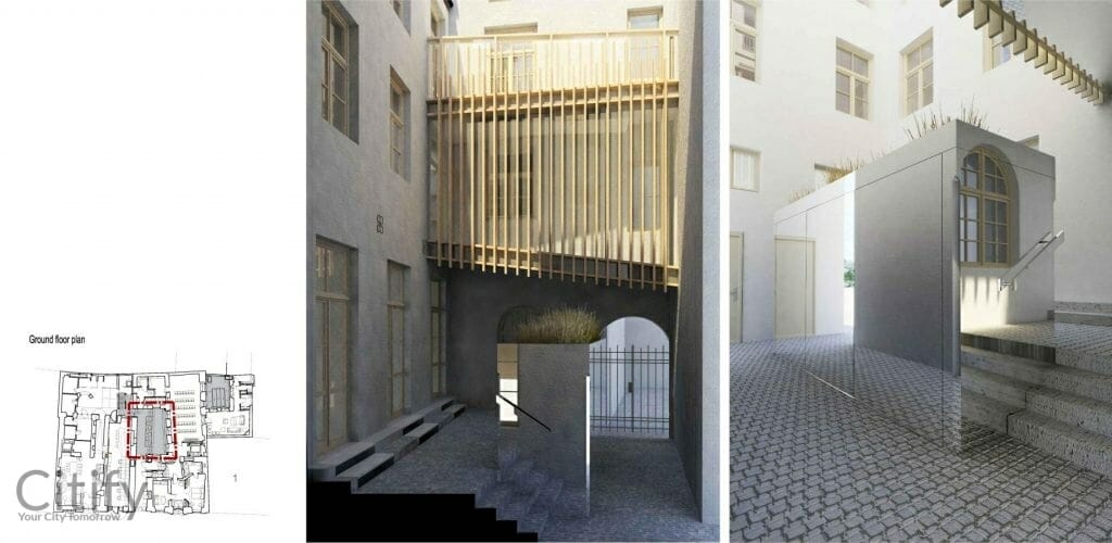 Dome Hotel paplašinājums (Miesnieku iela 6) - Viesnīca - vizualizācija