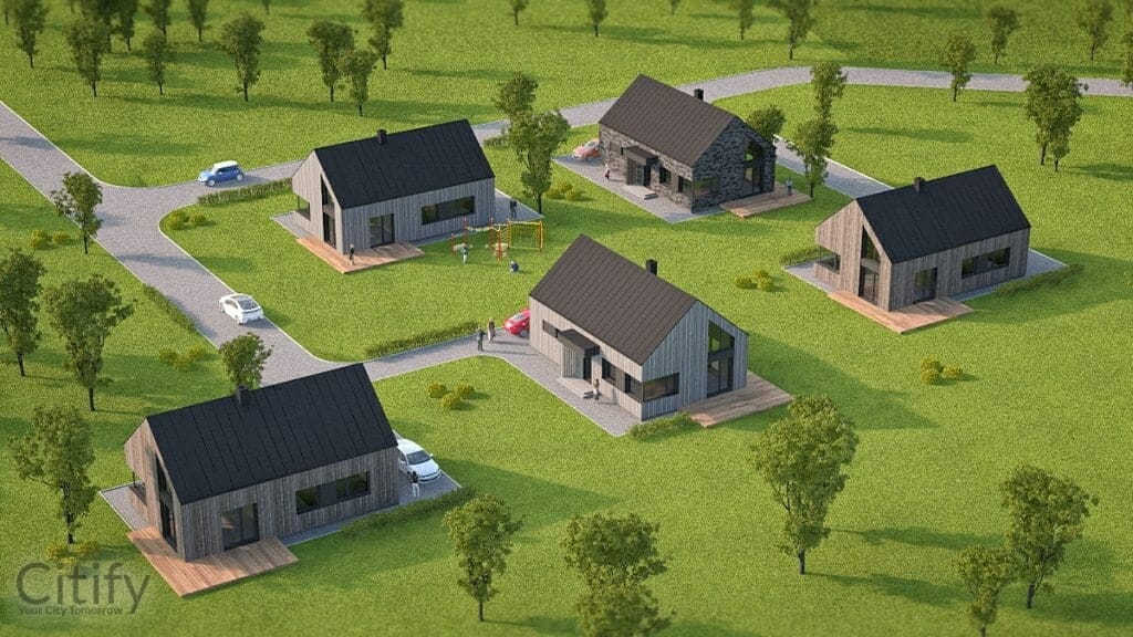 Miesto rezidencija (Jurgio Radvilos g., Vyskupo Andriaus g.) - Land plots - visualization