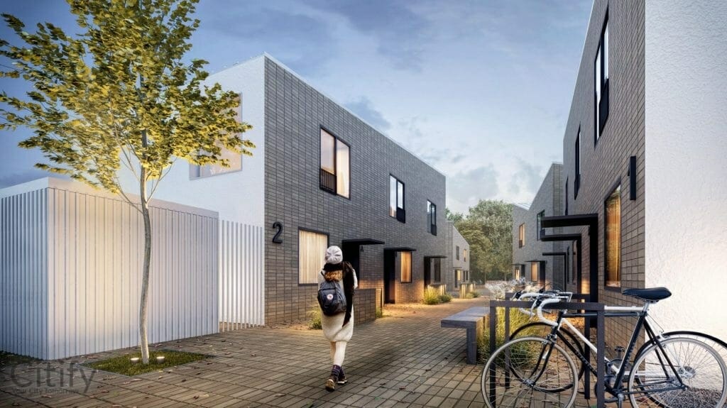 Mosėdžio g. 18 (Mosėdžio g. 18) - Rindu mājas - vizualizācija