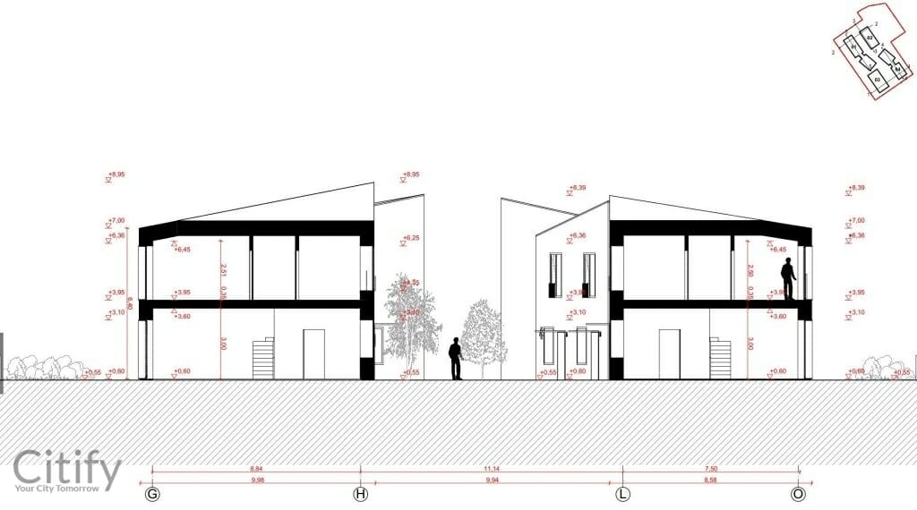 Mosėdžio g. 18 (Mosėdžio g. 18) - Rindu mājas - vizualizācija