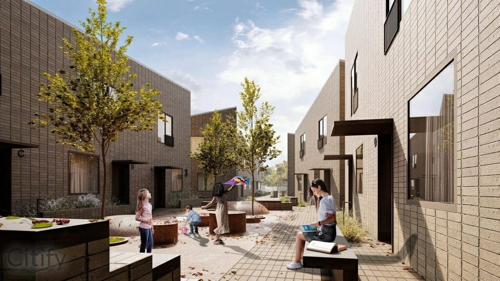 Mosėdžio g. 18 (Mosėdžio g. 18) - Rindu mājas - vizualizācija