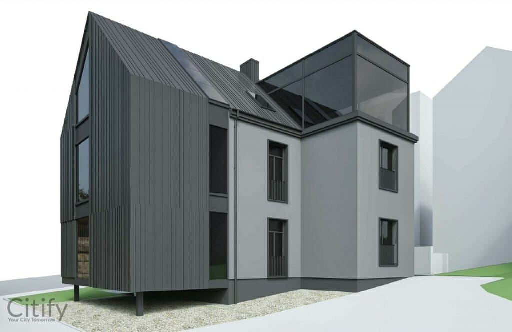 Parodos g. 20 (Parodos g. 20) - Row housing - visualization