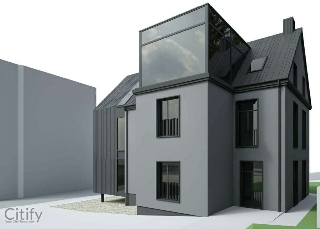 Parodos g. 20 (Parodos g. 20) - Row housing - visualization