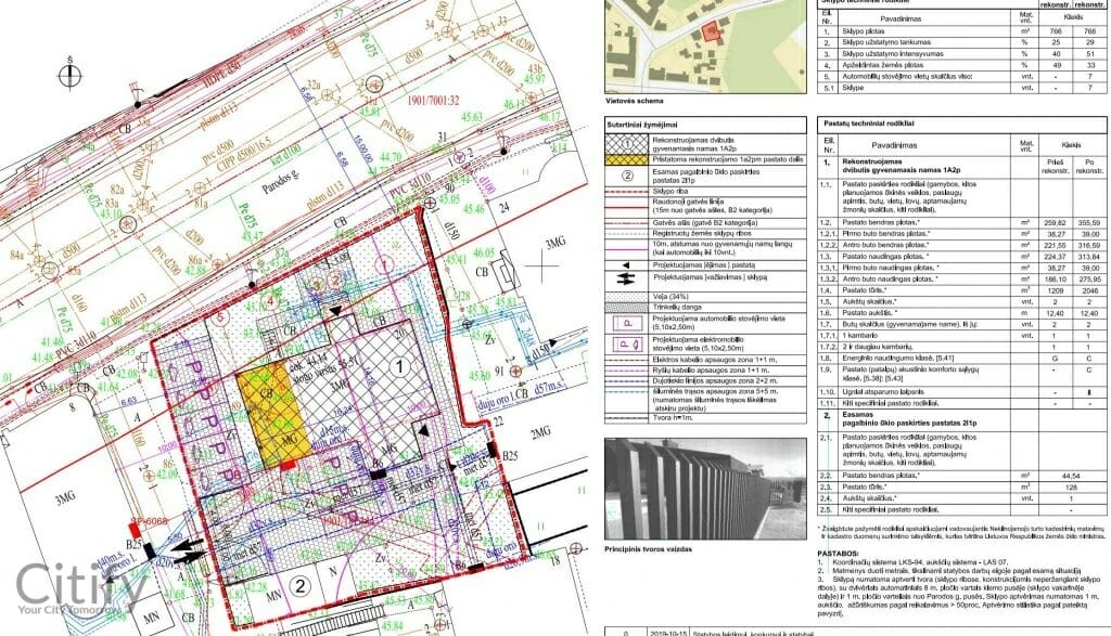 Parodos g. 20 (Parodos g. 20) - Row housing - visualization