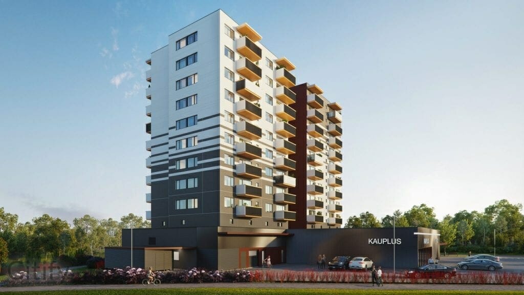 Priisle Kodu (Priisle tee 1) - Food store, Multi apartment - visualization