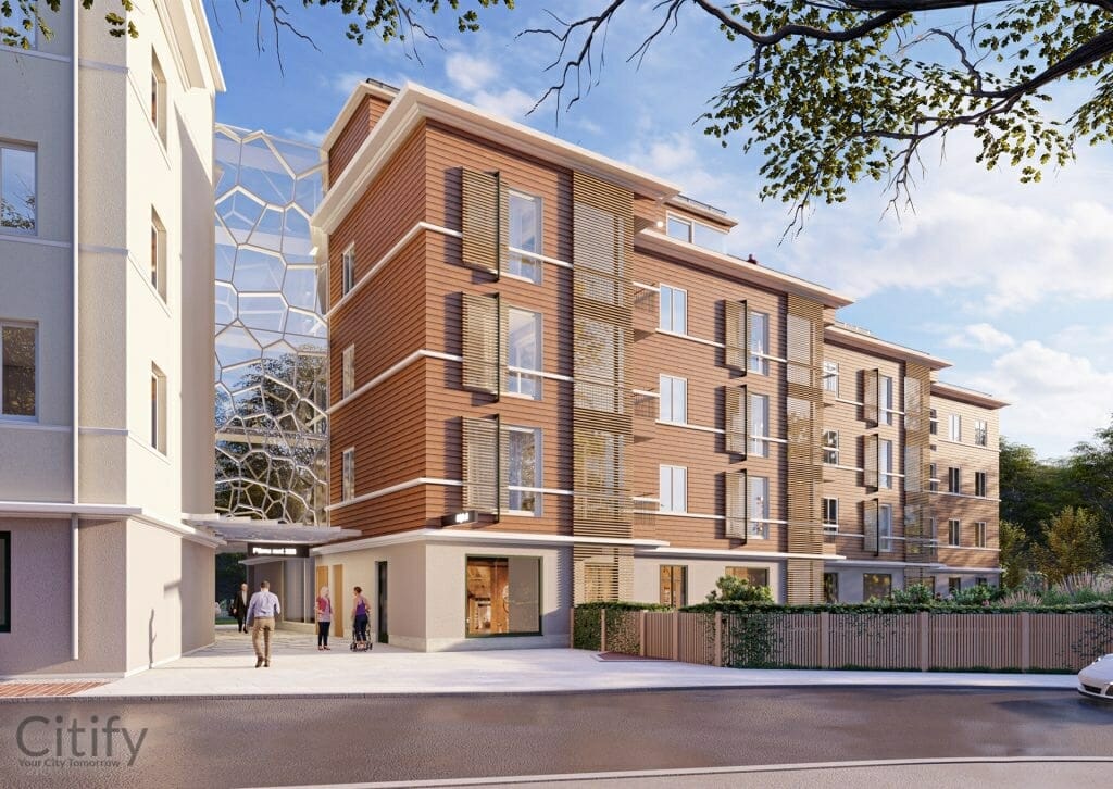 Nõmme 328 (Pärnu mnt 328) - Korterelamu, Büroohoone, Muu äri - visuaalne