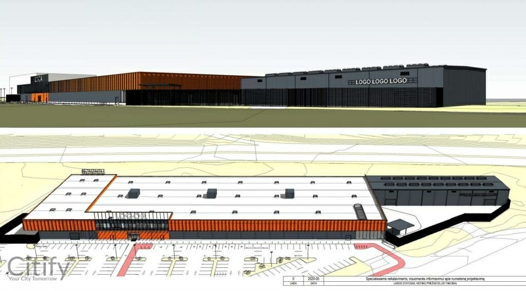 Senukai V. Pociūno g. (Vytauto Pociūno g. 10) - Kaubanduskeskus - visuaalne