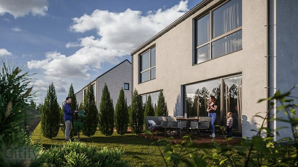 Stirnų namai (Stirnų g. 70) - Private house community - visualization