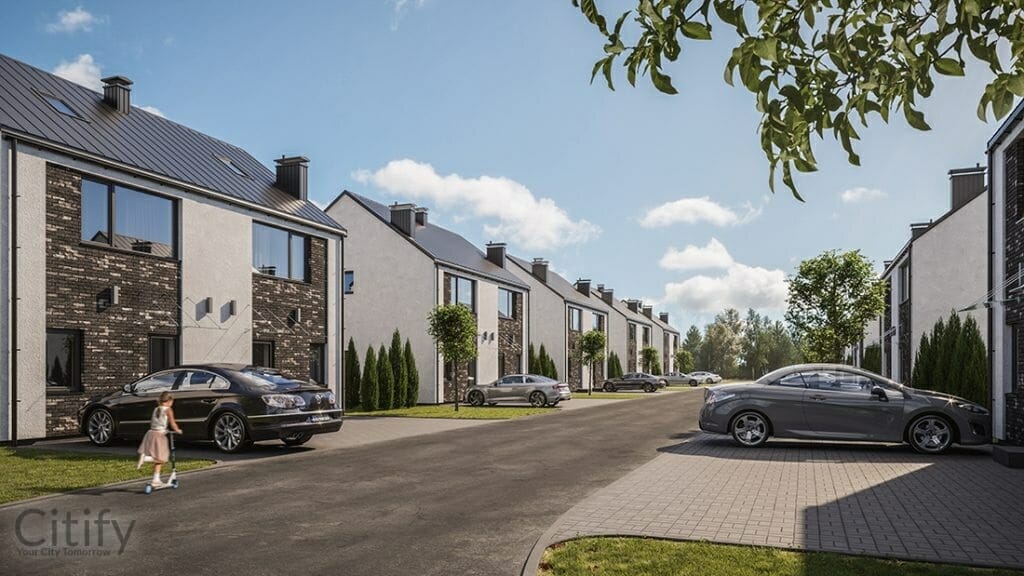 Stirnų namai (Stirnų g. 70) - Private house community - visualization