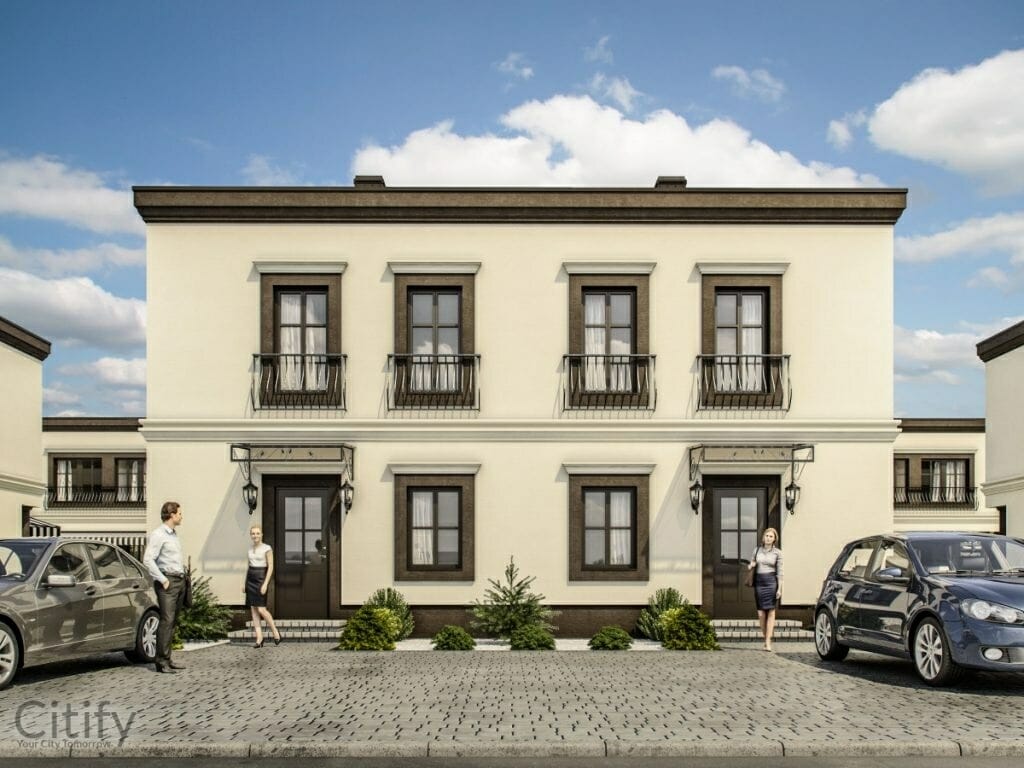 Tauro vartai (Šilojaus g.) - Row housing - visualization