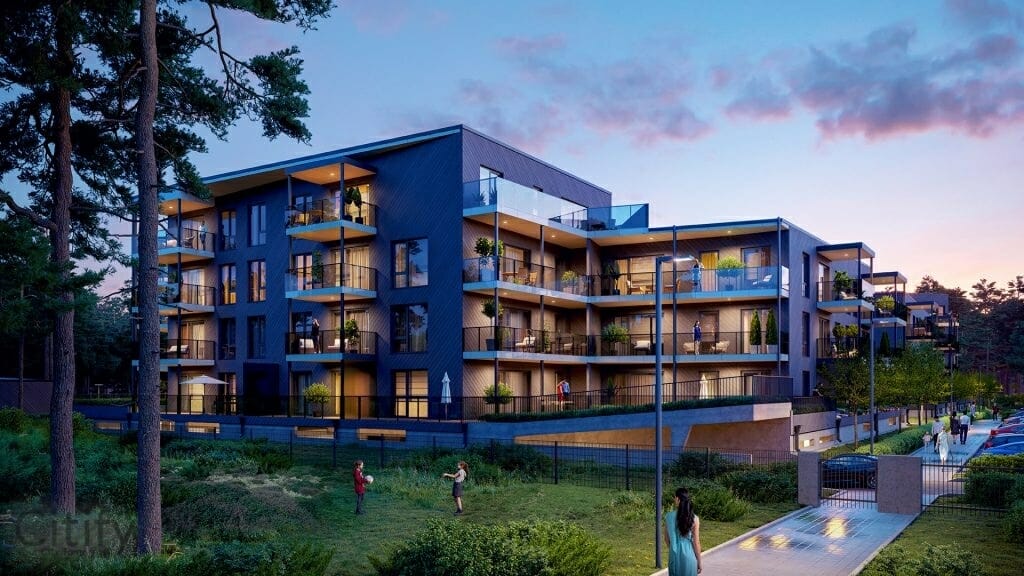 Metsatuka kodud (Teelise 6, 8, 10) - Daudzdzīvokļu nams - vizualizācija