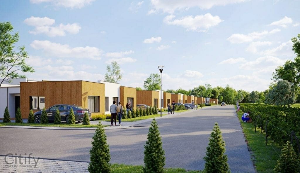 Vynuogyno namai (Varžupio g. 33A, 33B) - Row housing - visualization