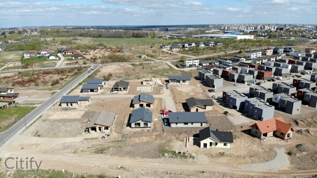 17 perlų (Uždaroji g.) - Private house community - construction photos