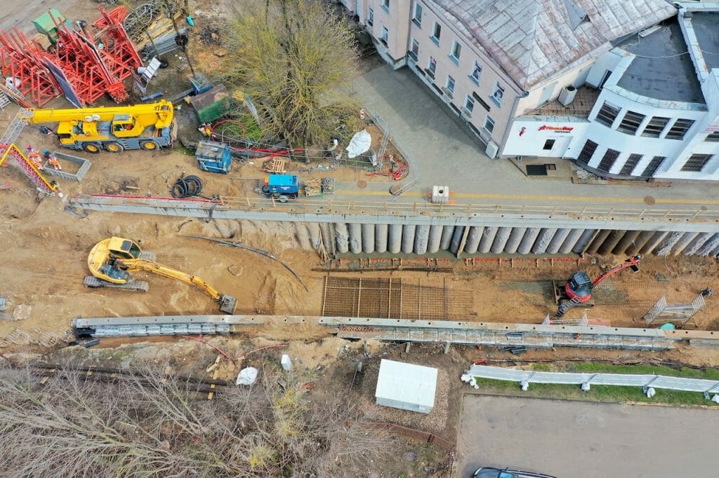 Lentvario geležinkelio pervažos tunelis (Klevų al.) - Street - construction photos