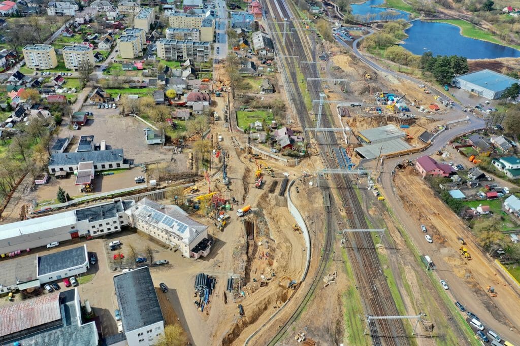 Lentvario geležinkelio pervažos tunelis (Klevų al.) - Street - construction photos