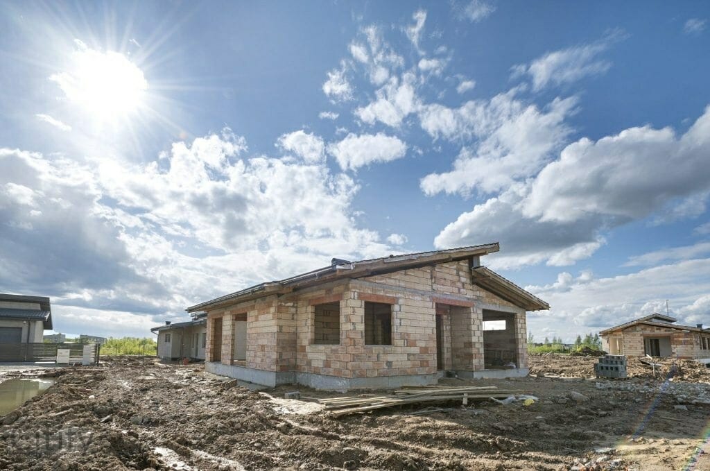17 perlų (Uždaroji g.) - Private house community - construction photos