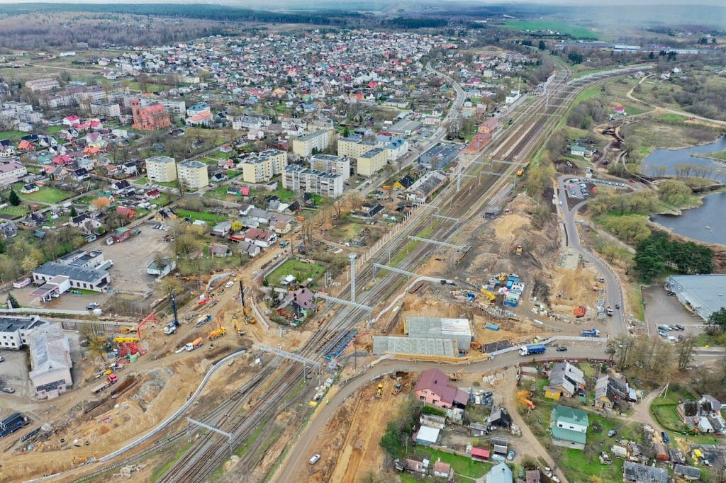 Lentvario geležinkelio pervažos tunelis (Klevų al.) - Street - construction photos