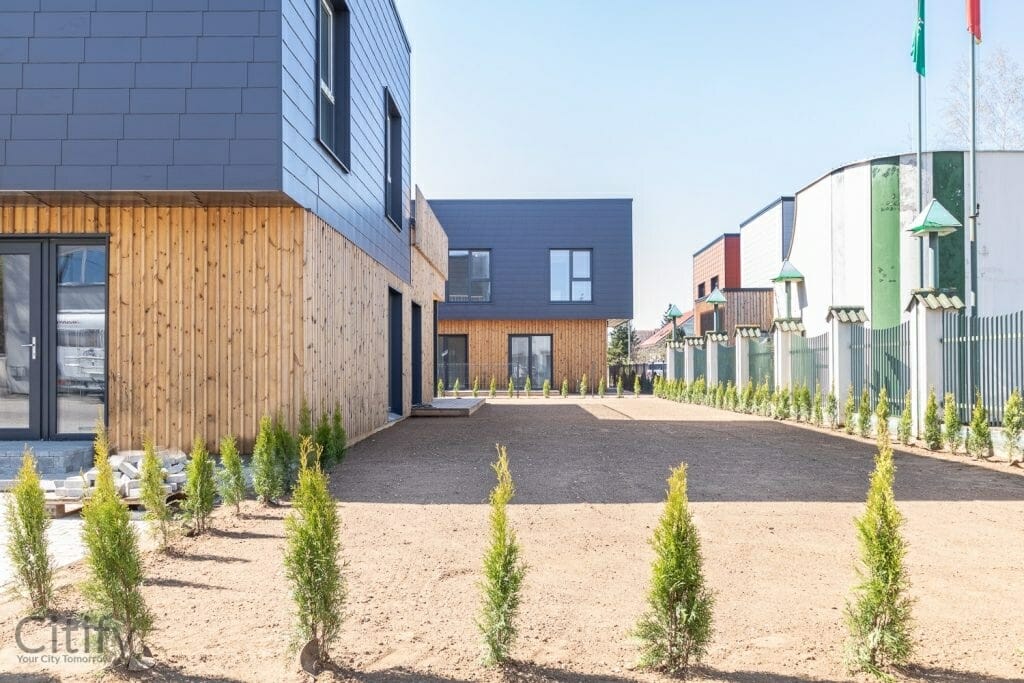 Spalvotam gyvenimui (Maumedžių g. 1A, 1B, 2, 2A, 2B, 2C) - Row housing - construction photos