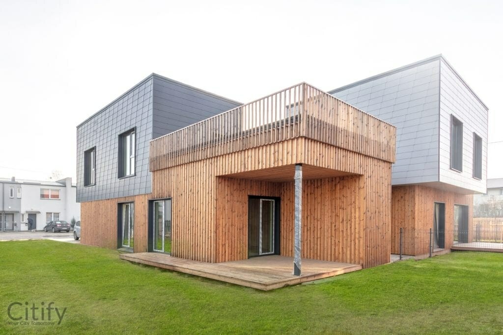 Spalvotam gyvenimui (Maumedžių g. 1A, 1B, 2, 2A, 2B, 2C) - Row housing - construction photos