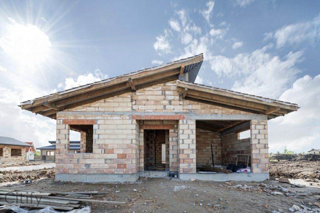 17 perlų (Uždaroji g.) - Private house community - construction photos